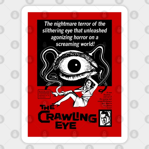 The Crawling Eye Sticker by GritFX